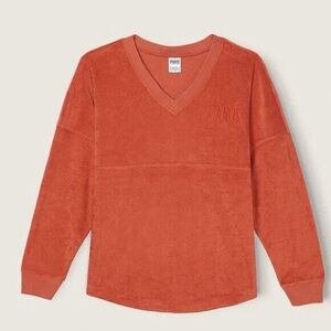 VS PINK Terrycloth Pullover